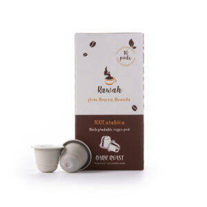 Dark roast compostable pod